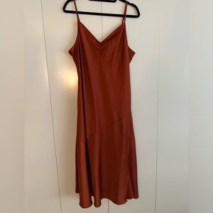 Banana Republic Midi Ruched Neck Dress
